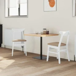 vidaXL Sillas de comedor 2 pcs 42 x 47.5 x 81 cm y marrón Sale