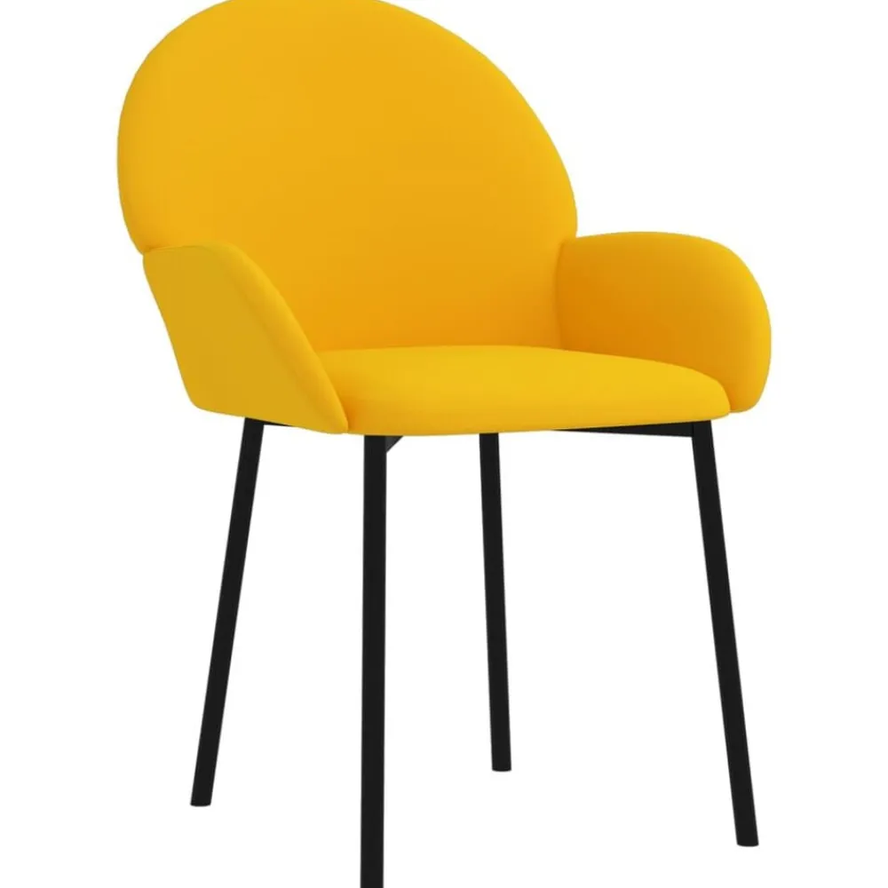 vidaXL Sillas-Sillas de comedor 2 unidades terciopelo