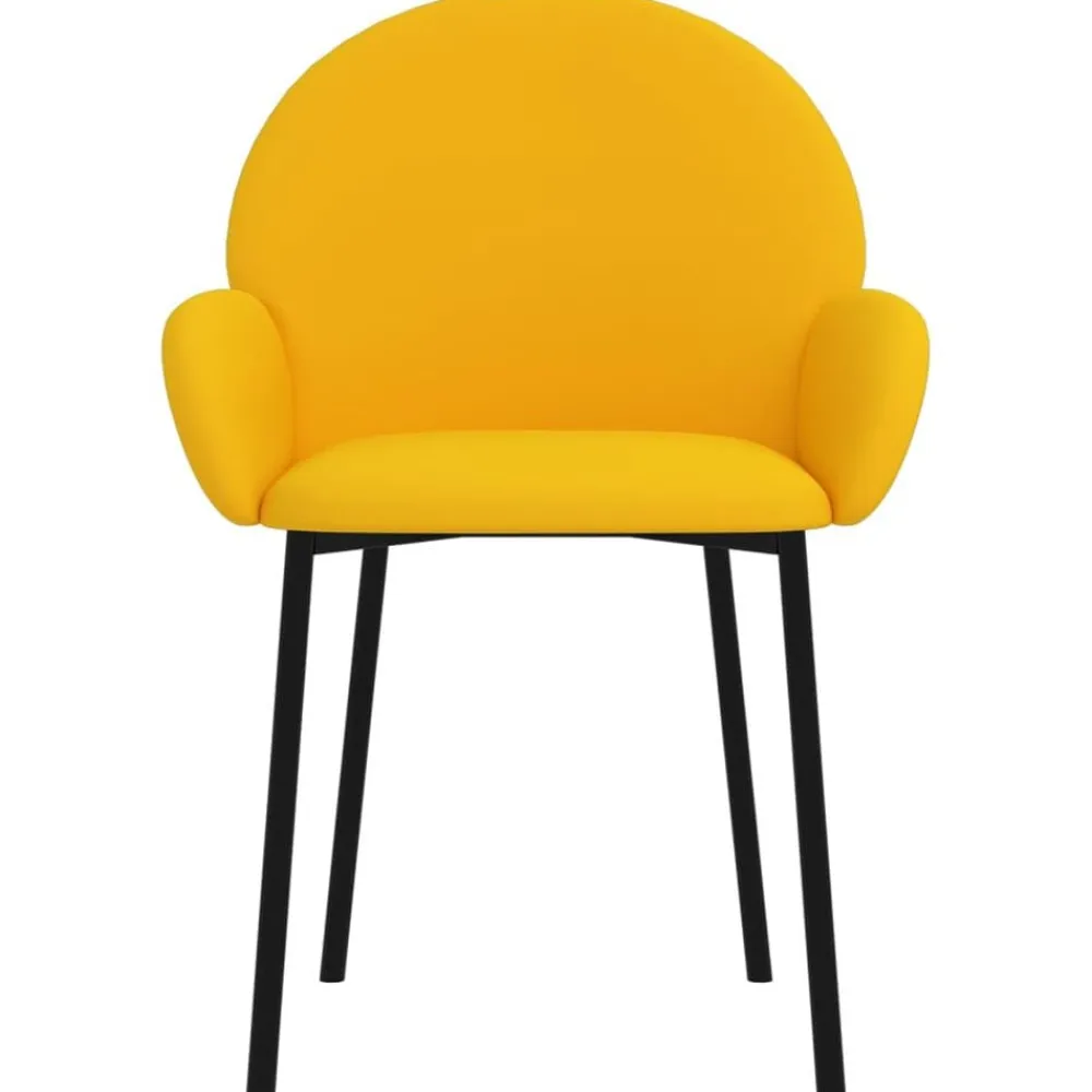 vidaXL Sillas-Sillas de comedor 2 unidades terciopelo