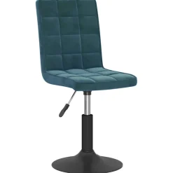 vidaXL Sillas-Sillas de comedor giratorias 2 uds terciopelo