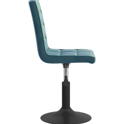 vidaXL Sillas-Sillas de comedor giratorias 2 uds terciopelo