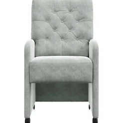 vidaXL Sillas-Sillas de Comedor con Ruedas 2 pcs 58 x 67 x 97 cm