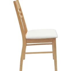 vidaXL Sillas de comedor 2 pcs Natural 43 x 54 x 89 cm Natural y Hot