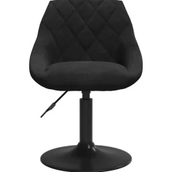 vidaXL Sillas-Sillas de comedor giratorias 2 uds terciopelo
