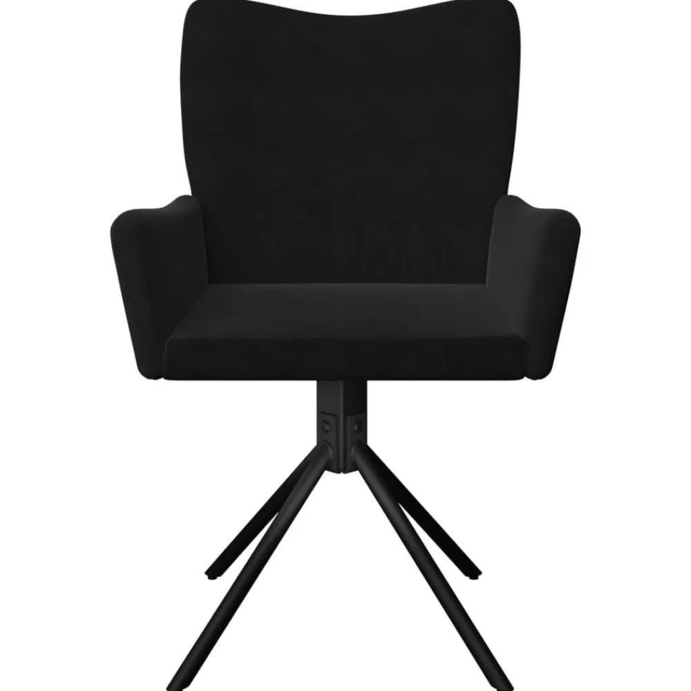 vidaXL Sillas-Sillas de comedor giratorias 2 uds terciopelo