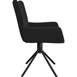 vidaXL Sillas-Sillas de comedor giratorias 2 uds terciopelo