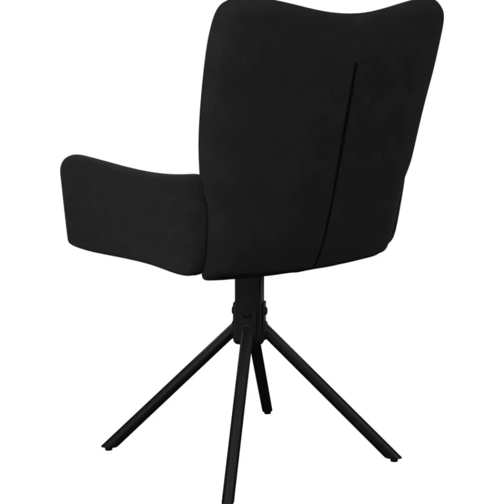 vidaXL Sillas-Sillas de comedor giratorias 2 uds terciopelo
