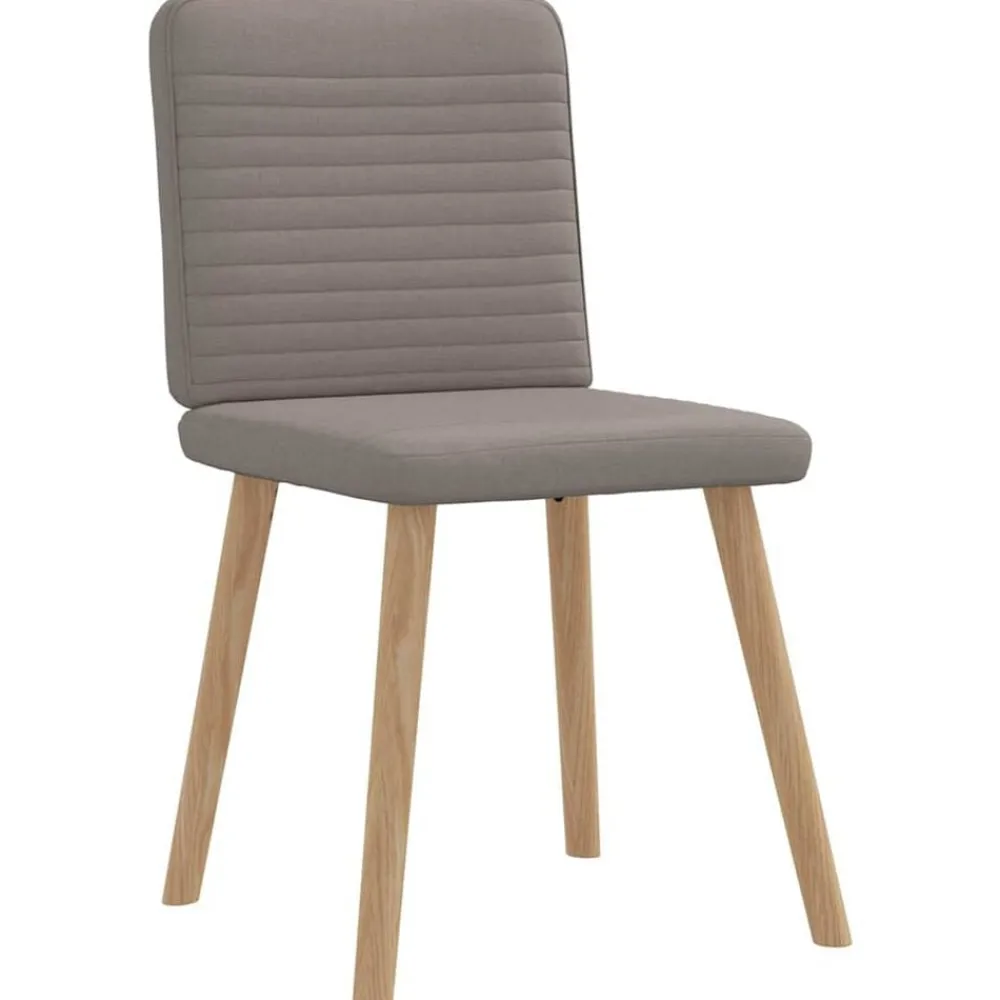 vidaXL Sillas de comedor 4 unidades tela taupe Taupé Online