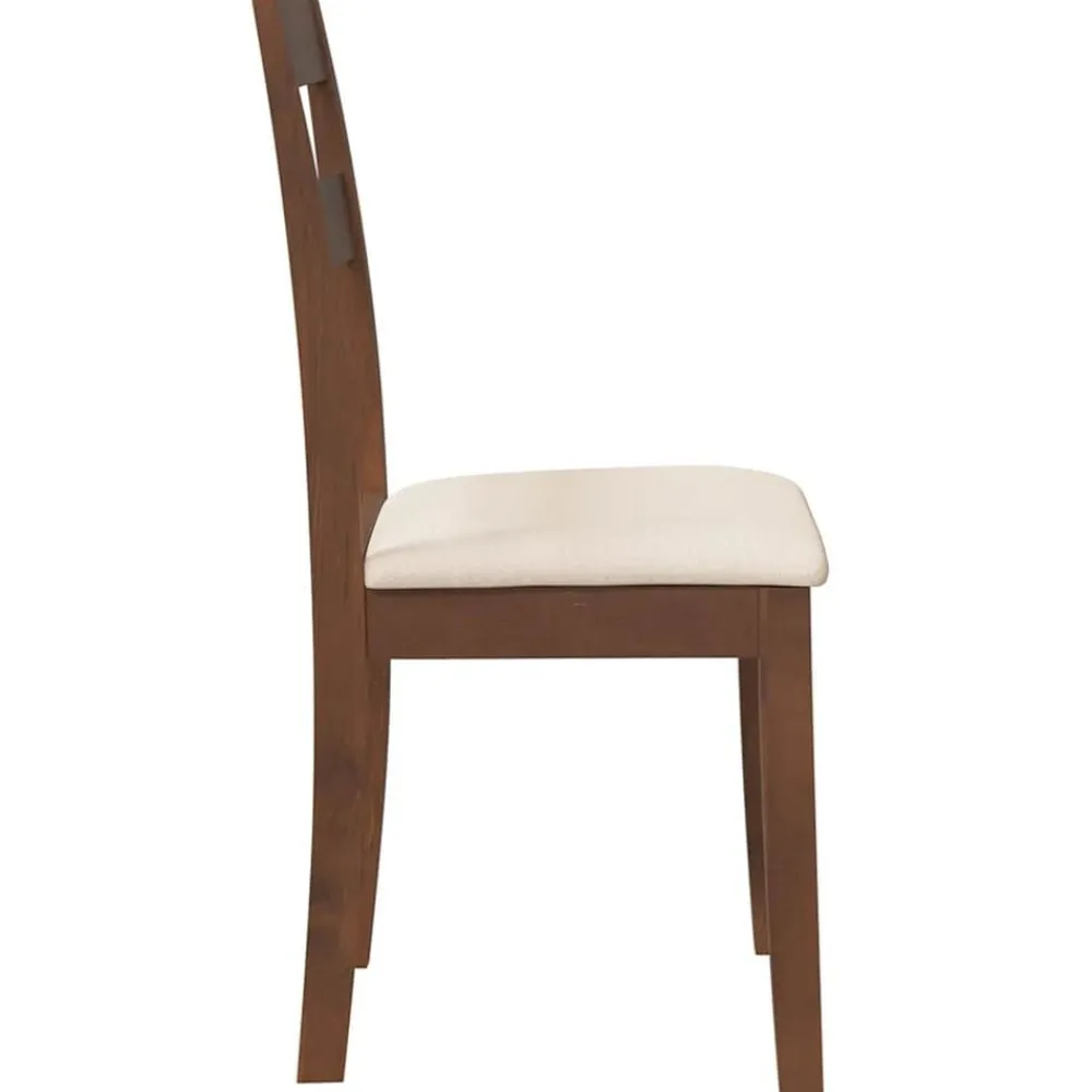 vidaXL Sillas-Sillas de comedor con cojines 2 uds madera maciza marrón caucho
