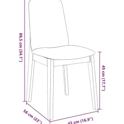 vidaXL Sillas de comedor con cojines 2uds madera maciza blanco caucho Blanco y marr&oacute;n Best