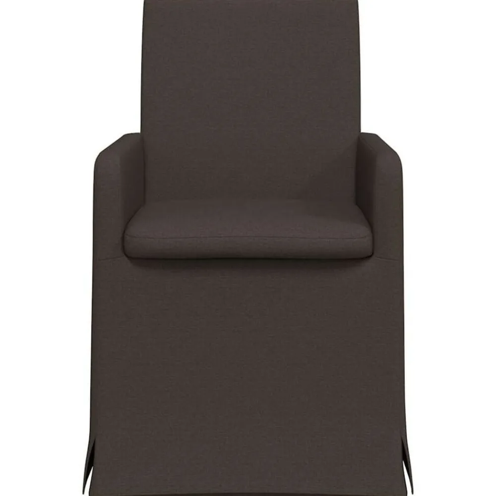 vidaXL Sillas-Sillas de comedor 2 pcs 57 x 67 x 95 cm Lino