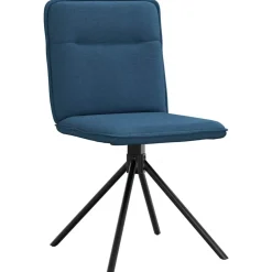 vidaXL Sillas de comedor 4 unidades tela Azul Online