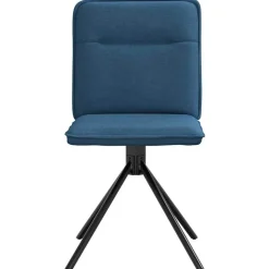 vidaXL Sillas de comedor 4 unidades tela Azul Online
