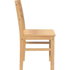 vidaXL Sillas de comedor 2 unidades madera maciza de caucho Natural Outlet