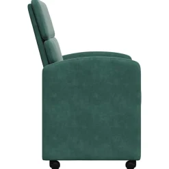 vidaXL Sillas de Comedor con Ruedas 2 pcs 58 x 65 x 98 cm Verde oscuro Clearance