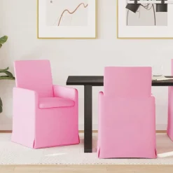 vidaXL Sillas-Sillas de comedor 2 pcs 57 x 67 x 95 cm tela