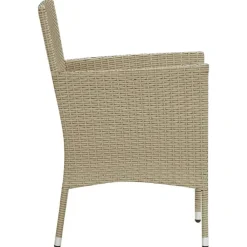 vidaXL Muebles De Jardín-Sillas de jardín 4 unidades ratán sintético