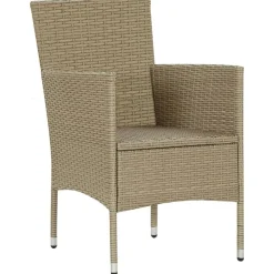 vidaXL Muebles De Jardín-Sillas de jardín 4 unidades ratán sintético