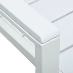 vidaXL Muebles De Jardín-Sillas de jardín 4 unidades HDPE aspecto de madera