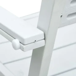 vidaXL Muebles De Jardín-Sillas de jardín 4 unidades HDPE aspecto de madera