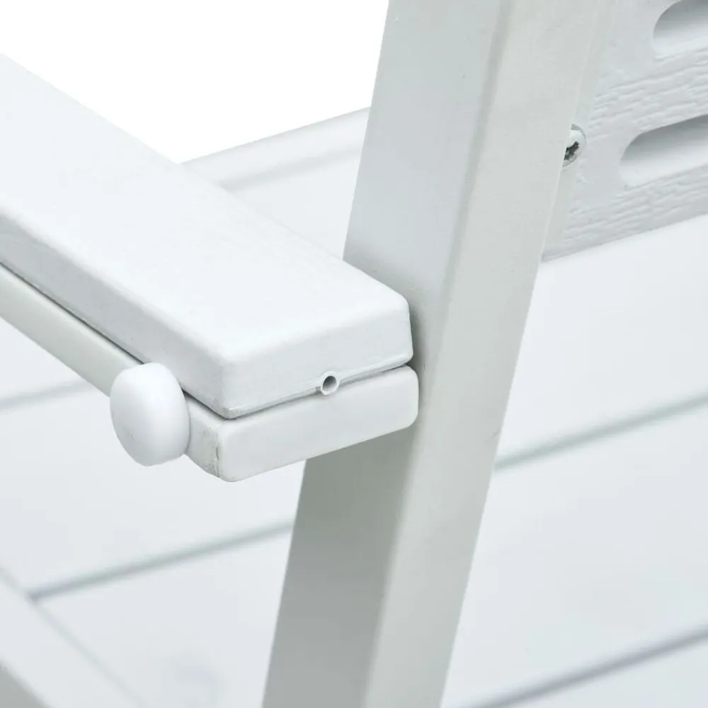 vidaXL Muebles De Jardín-Sillas de jardín 4 unidades HDPE aspecto de madera