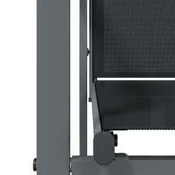 vidaXL Sillas de jardín 2 uds textilene y acero negro 55x61,5x90 cm Outlet