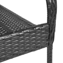 vidaXL Muebles De Jardín-Sillas de jardín apilables 2 unidades ratán sintético