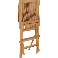 vidaXL Muebles De Jardín-Sillas de jardín plegables 2 unidades madera maciza de teca