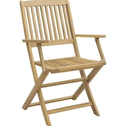 vidaXL Muebles De Jardín-Sillas de jardín plegables 2 uds madera acacia 54x61x88 cm