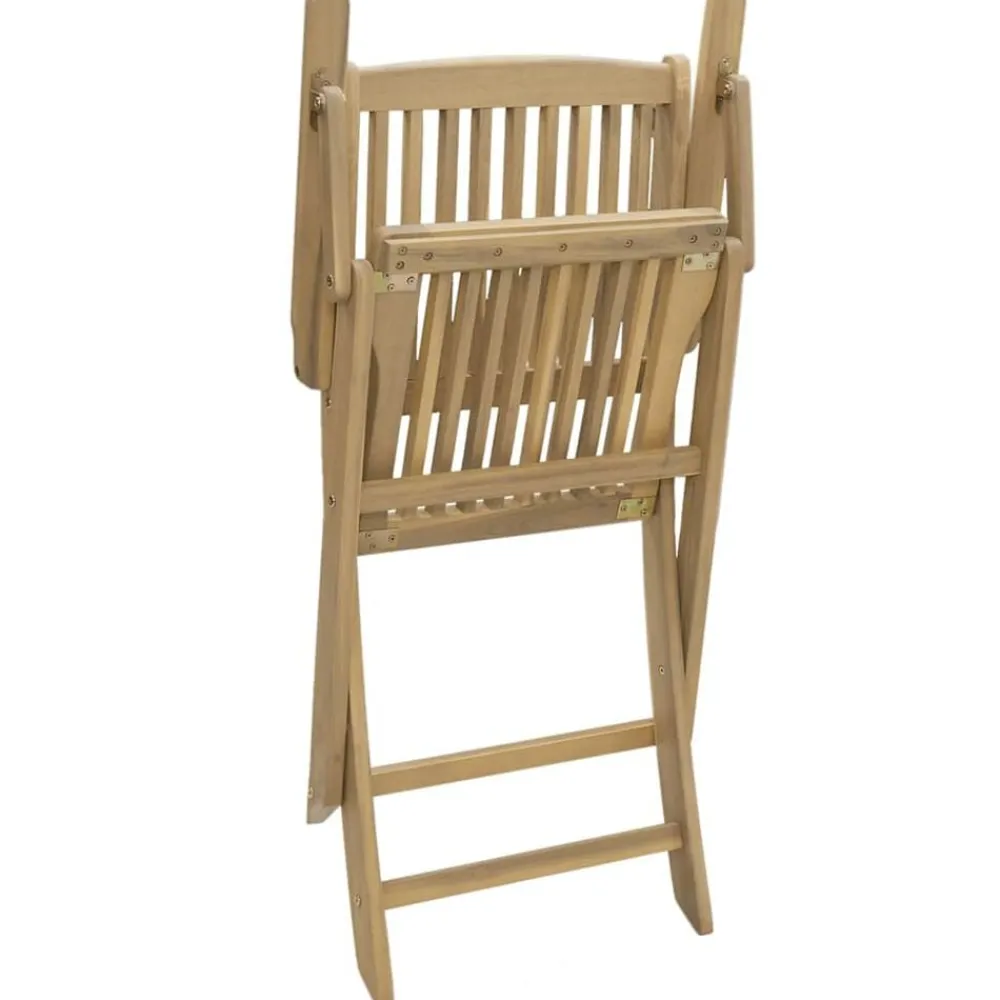 vidaXL Muebles De Jardín-Sillas de jardín plegables 2 uds madera acacia 54x61x88 cm