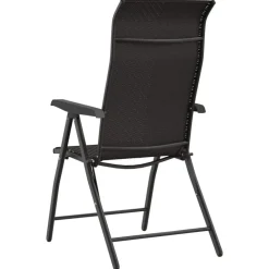 vidaXL Muebles De Jardín-Sillas de jardín plegables 4 uds ratán sintético café