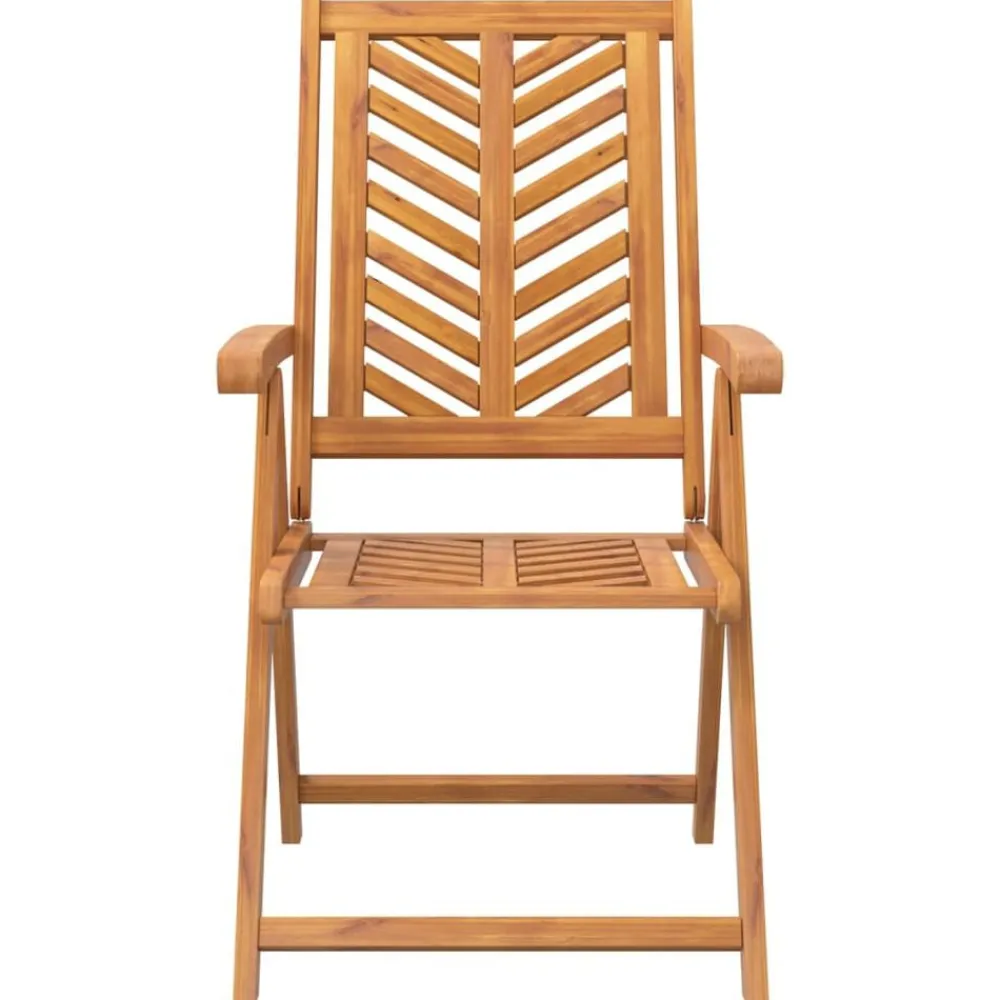 vidaXL Sillas de jardín reclinables 2 uds madera maciza acacia Discount