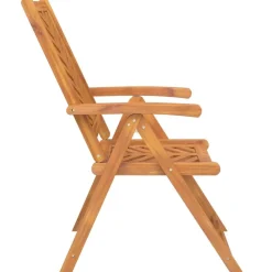 vidaXL Sillas de jardín reclinables 2 uds madera maciza acacia Discount