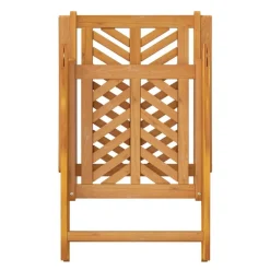 vidaXL Sillas de jardín reclinables 2 uds madera maciza acacia Discount