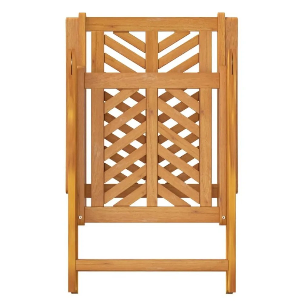 vidaXL Sillas de jardín reclinables 2 uds madera maciza acacia Discount