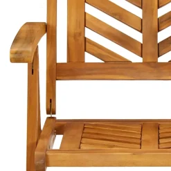 vidaXL Sillas de jardín reclinables 2 uds madera maciza acacia Discount