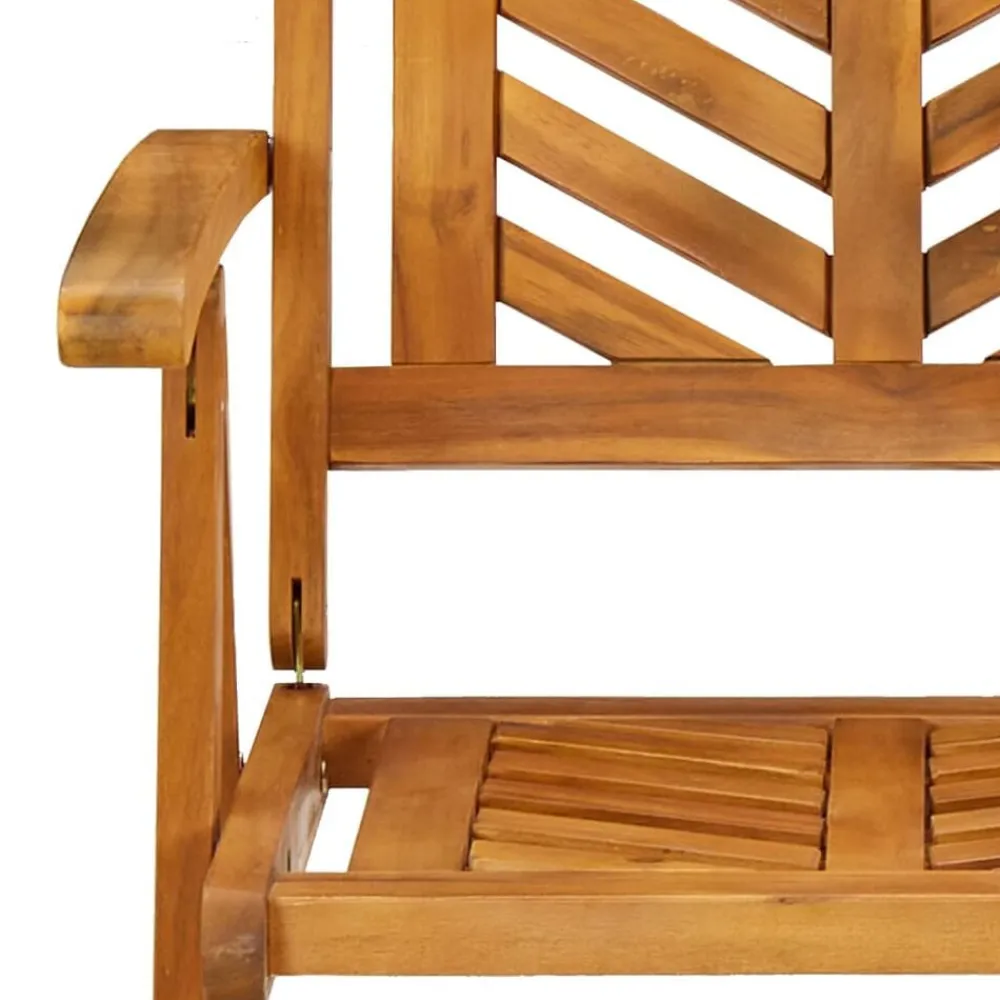 vidaXL Sillas de jardín reclinables 2 uds madera maciza acacia Discount