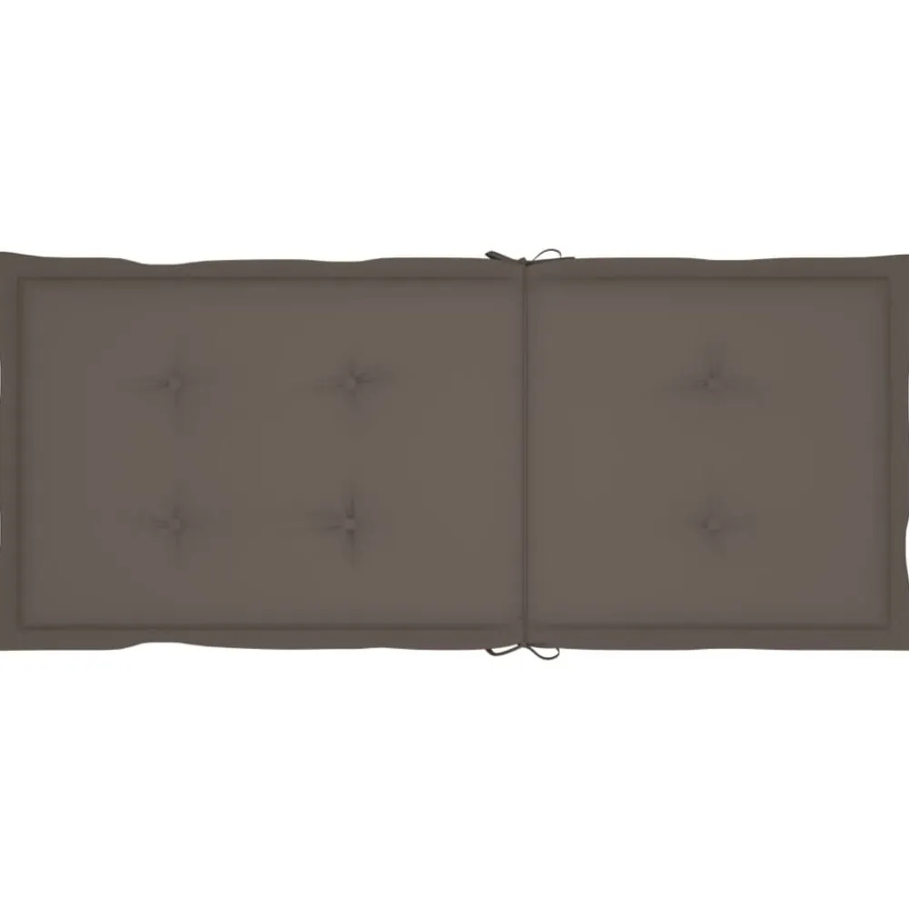 vidaXL Muebles De Jardín-Sillas de jardín reclinables 2 uds madera maciza acacia cojines