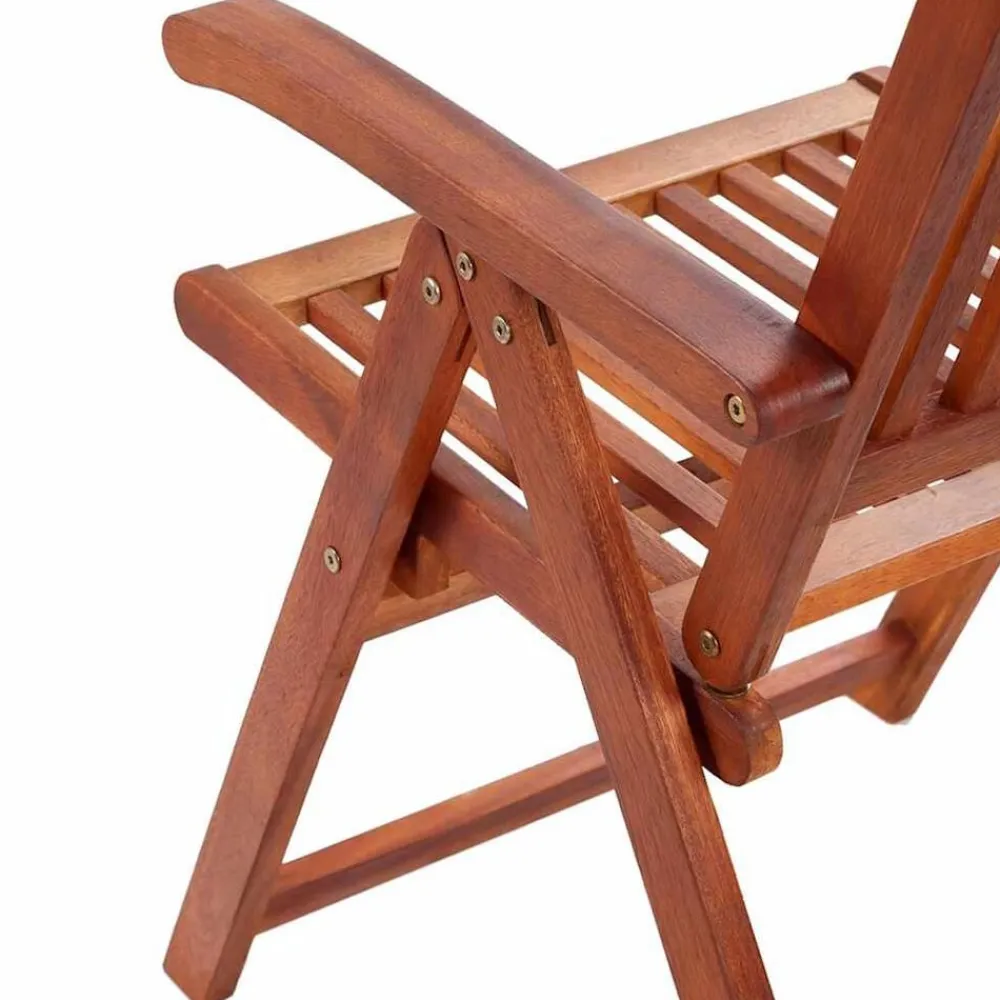 vidaXL Sillas plegables de jardín 2 uds madera maciza acacia marrón Best