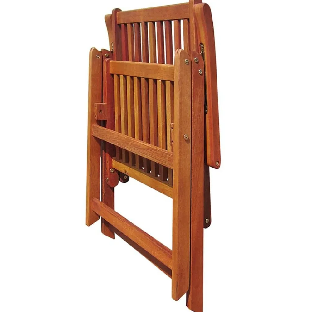 vidaXL Sillas plegables de jardín 2 uds madera maciza acacia marrón Best