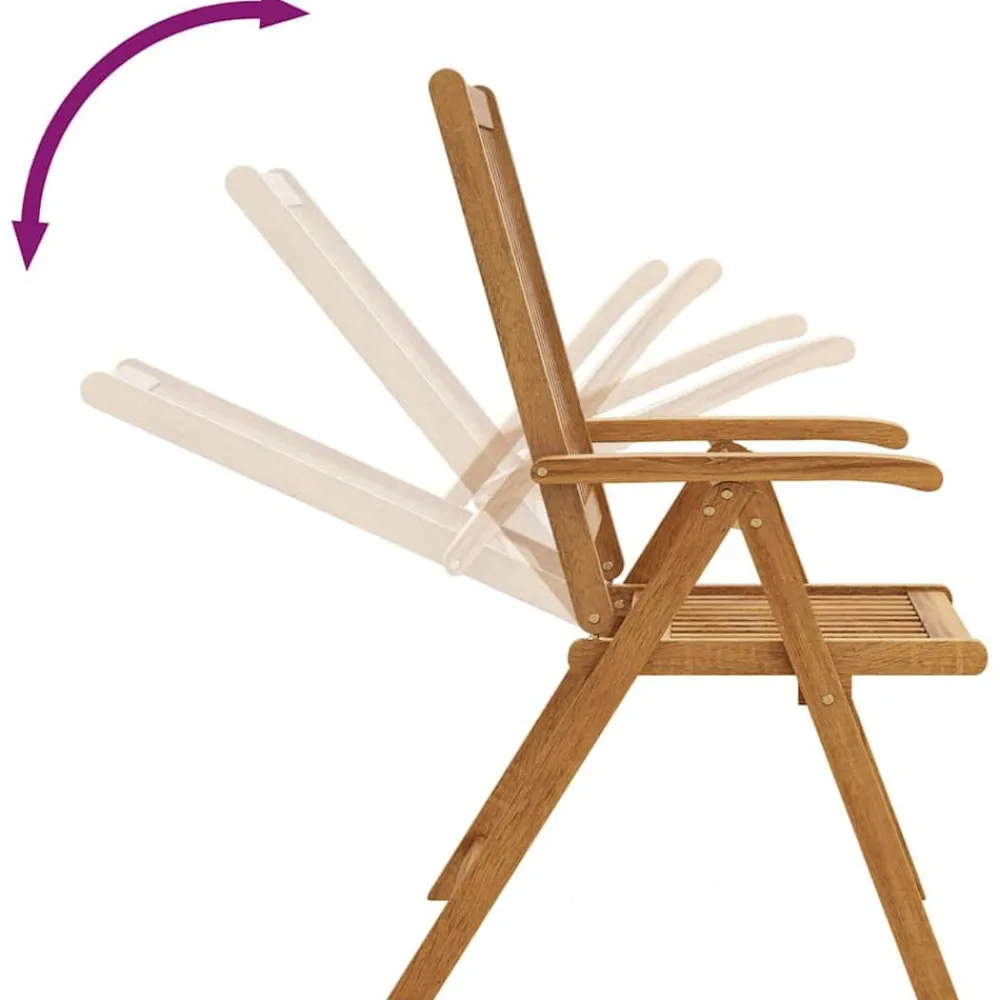 vidaXL Sillas plegables de jardín 2 uds madera maciza acacia marrón Best