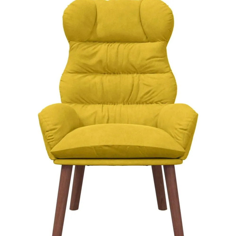 vidaXL sillón 69 x 74 x 93 cm Terciopelo Amarillo Hot