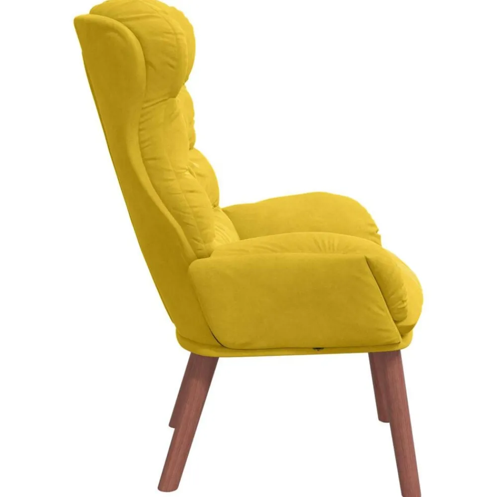 vidaXL sillón 69 x 74 x 93 cm Terciopelo Amarillo Hot
