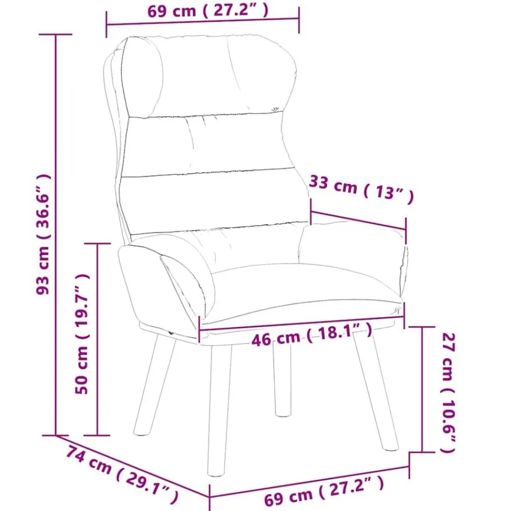 vidaXL sillón 69 x 74 x 93 cm Terciopelo Amarillo Hot