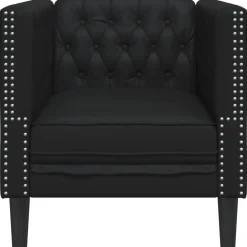 vidaXL Sofás-Sillón Chesterfield de cuero artificial