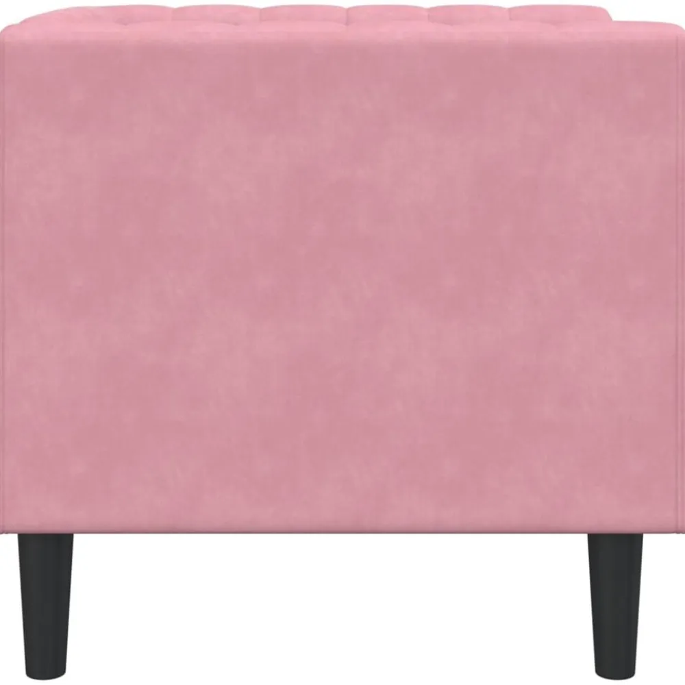 vidaXL Sillón Chesterfield de terciopelo Rosa Outlet