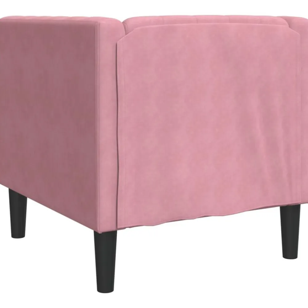 vidaXL Sillón Chesterfield de terciopelo Rosa Outlet