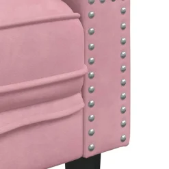 vidaXL Sillón Chesterfield de terciopelo Rosa Outlet