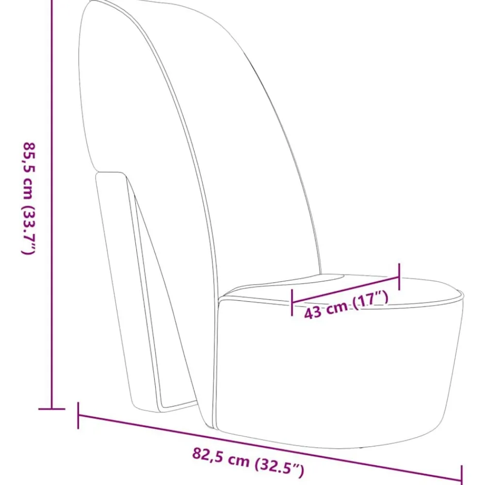 vidaXL Sillón con forma de zapato de tacón cuero sintético Dorado Online