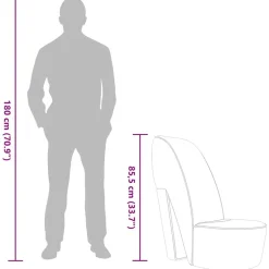 vidaXL Sillón con forma de zapato de tacón cuero sintético Dorado Online